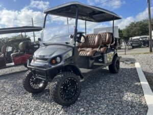 2025 E-Z-GO Express 6 Gas PTV | Inferno Red | Unlimited Range 6-Passenger Shuttle!