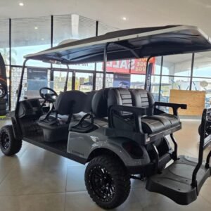 2025 E-Z-GO Express 6 Gas Lifted PTV | Slate Finish | Unlimited Range 6-Passenger!