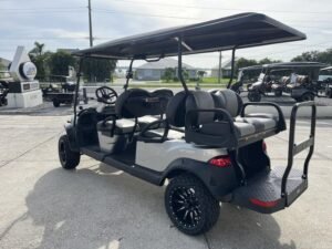 2026 Club Car Onward Lifted 6-Passenger Gas PTV | Metallic Signature Silver | Range Ready!